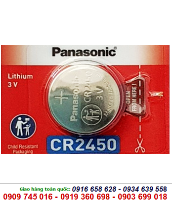 Panasonic CR2450; Pin 3v lithium Panasonic CR2450 